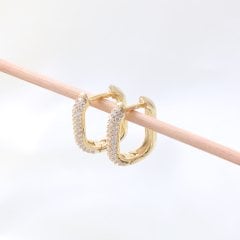 Minimal Halka Küpe Gold