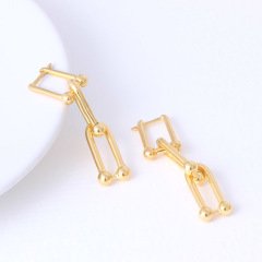 Ayrılabilir Gümüş Halka Küpe Gold