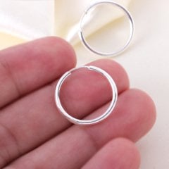 Gümüş Halka Küpe (Çap 2 cm)