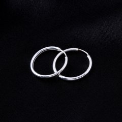 Gümüş Halka Küpe (Çap 2 cm)