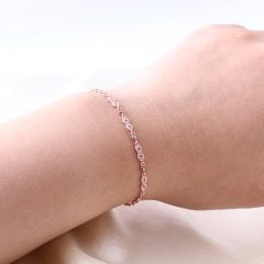 Sonsuzluk Model Gümüş Bileklik