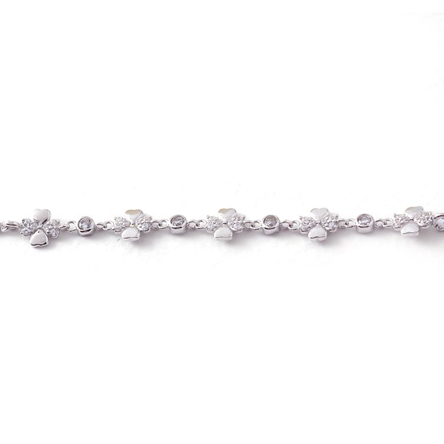 Yonca Model Gümüş Bileklik