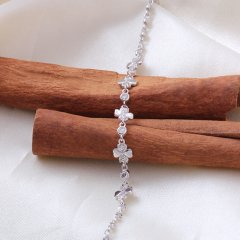 Yonca Model Gümüş Bileklik
