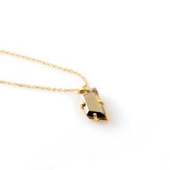 Mozanite Doğaltaşlı Gümüş Kolye