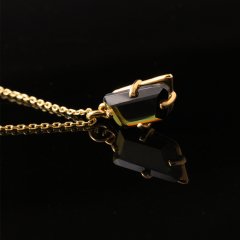 Mozanite Doğaltaşlı Gümüş Kolye