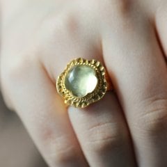 Özel Tasarım Lemon Topaz Doğaltaşlı Yüzük