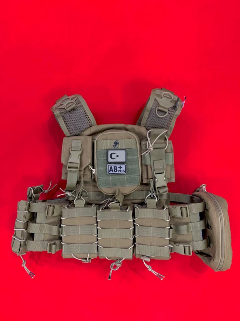 MİKADO 7B™ ACIK CEPLI TAM DONANIMLI HUCUM YELEGI, (MPT 76/G3) ÇÖL (DESERT)