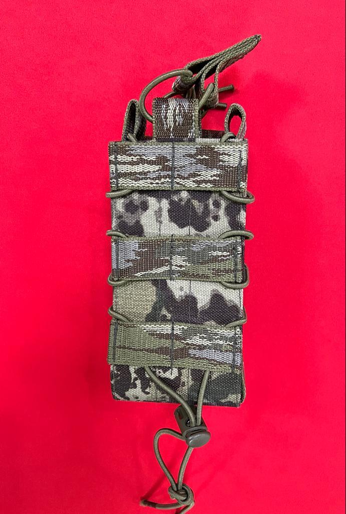 MİKADO TEK SARJOR CEBI, KAPAKSIZ, LASTIKLI, (5,56 MM), YENI TSK KAMUFLAJ