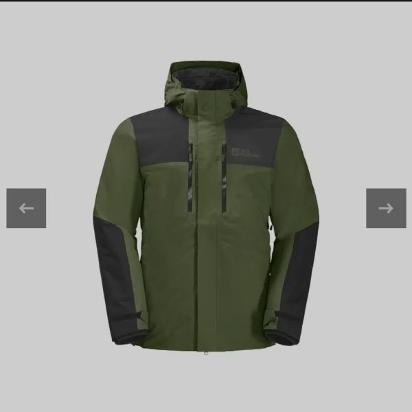 1115261-4129 Jack Wolfskin Jasper 3IN1 Erkek Su Geçirmez Outdoor Mont