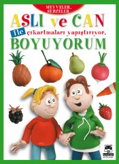 Aslı ve Can ile Çıkartmaları Yapıştırıyor, Boyuyorum (Meyveler ve Sebzeler)