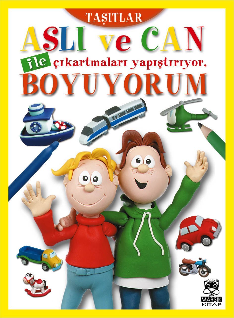 Aslı ve Can ile Çıkartmaları Yapıştırıyor, Boyuyorum (Taşıtlar)