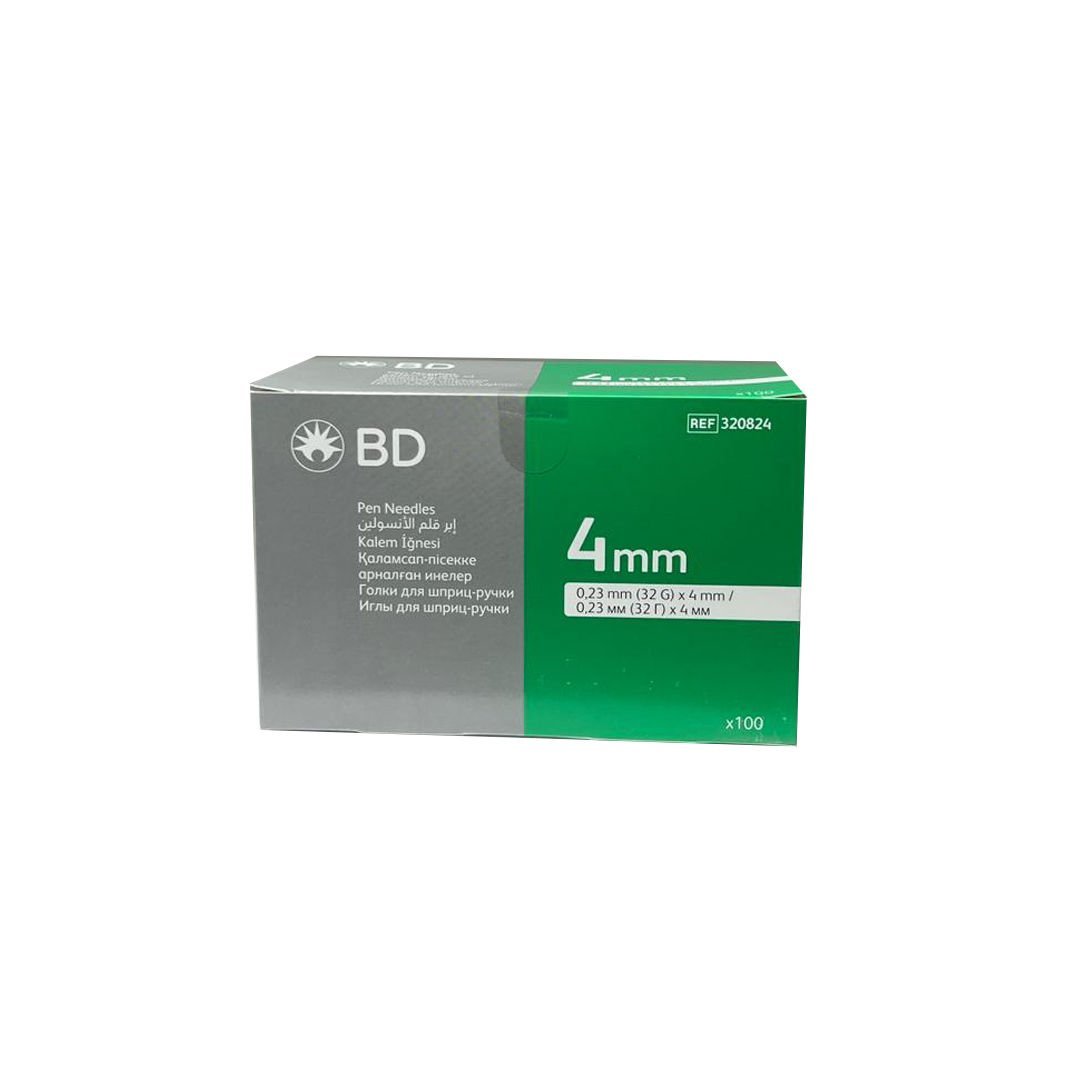 BD Kalem İğnesi 4mm 32G 100'lü | Micro-Fine 0.23mm Enjeksiyon Ucu