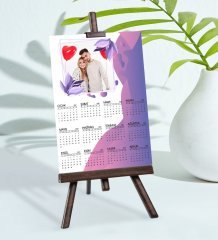 BK Gift Kişiye Özel 15x21 cm Fotoğraf Kartlı Şövaleli 2023 Takvim -8