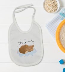 BK Kids İyi Geceler Tasarımlı Bebek Body Zıbın ve Mama Önlüğü Hediye Seti - Model 1