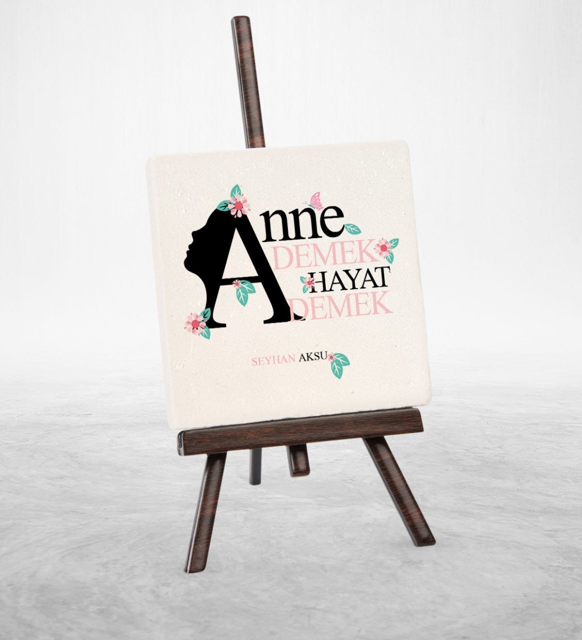 Kişiye Özel Anne Demek Hayat Demek Şovaleli Doğal Taş