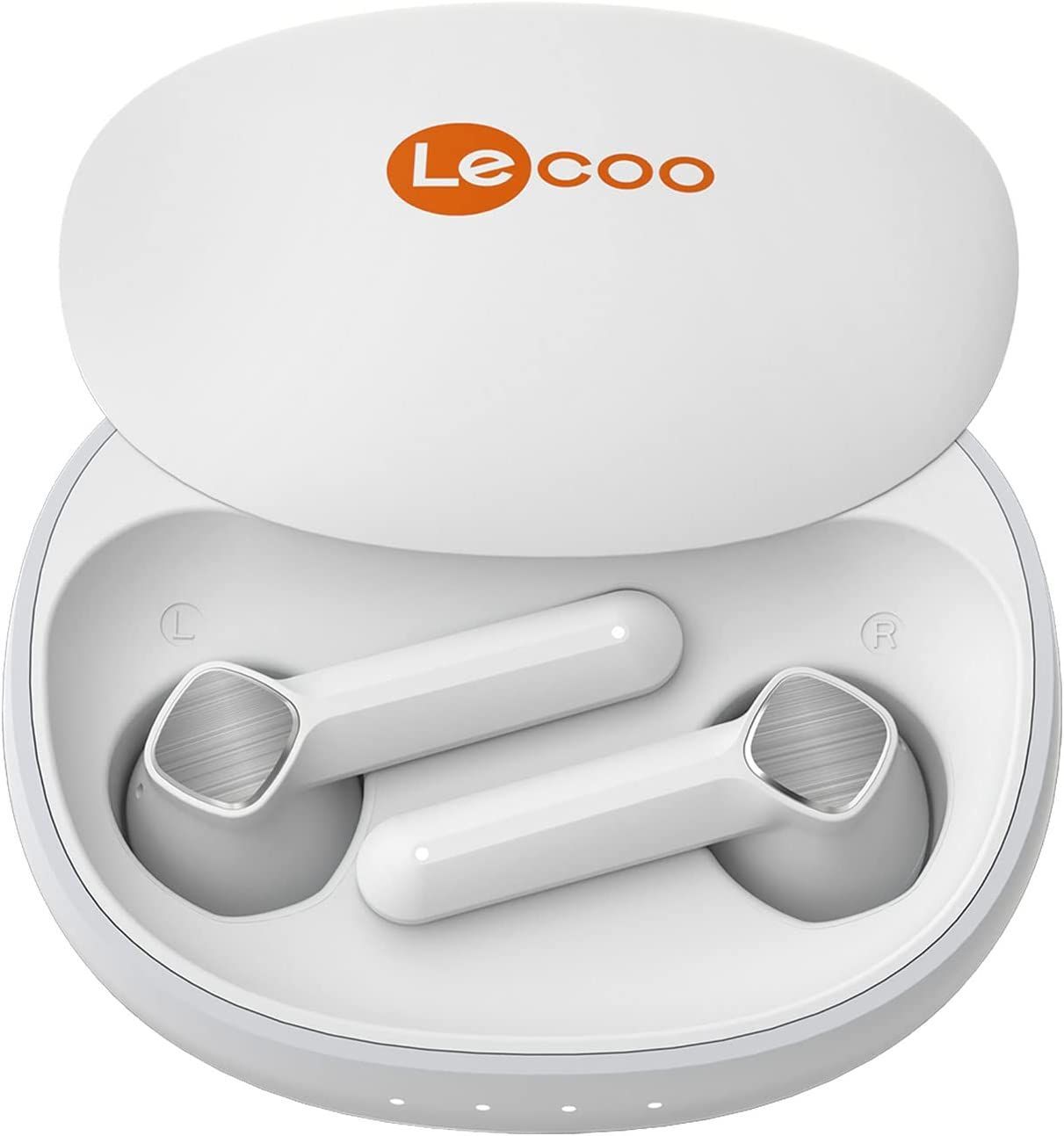 Lenovo Lecoo EW305 Bluetooth 5.1 ENC IPX5 49.5g Spor, Ev, Ofis için 400mAh HiFi TWS Gürültü Önleme Özellikli Sıvıya Karşı Dayanıklı Geniş Uyumlu Stereo Kablosuz Mikrofonlu Kulak İçi Kulaklık Beyaz