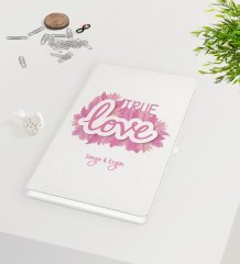 Kişiye Özel Sevgililer Günü Beyaz Defter-45