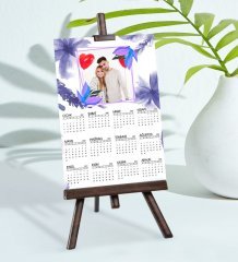 BK Gift Kişiye Özel 15x21 cm Fotoğraf Kartlı Şövaleli 2023 Takvim -6