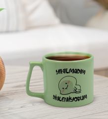 BK Gift Pastel Yeşil Middle Kupa Bardak, Arkadaşa Hediye, Ev Hediyesi, Doğum Günü Hediyesi, Ofis Hediyesi-1