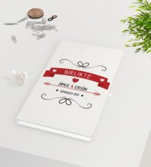 Kişiye Özel Sevgililer Günü Beyaz Defter-44