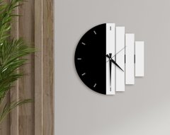 BK Home Dekoratif 45cm Ahşap Duvar Saati-79