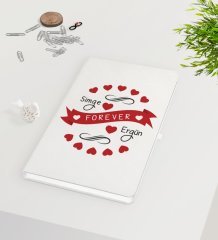 Kişiye Özel Sevgililer Günü Beyaz Defter-43