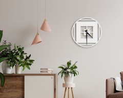 BK Home Dekoratif 45cm Ahşap Duvar Saati-78