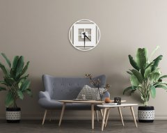 BK Home Dekoratif 45cm Ahşap Duvar Saati-78