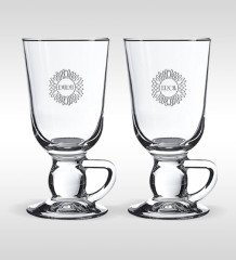 Kişiye Özel 2'li Irish Coffee Kulplu Bardak