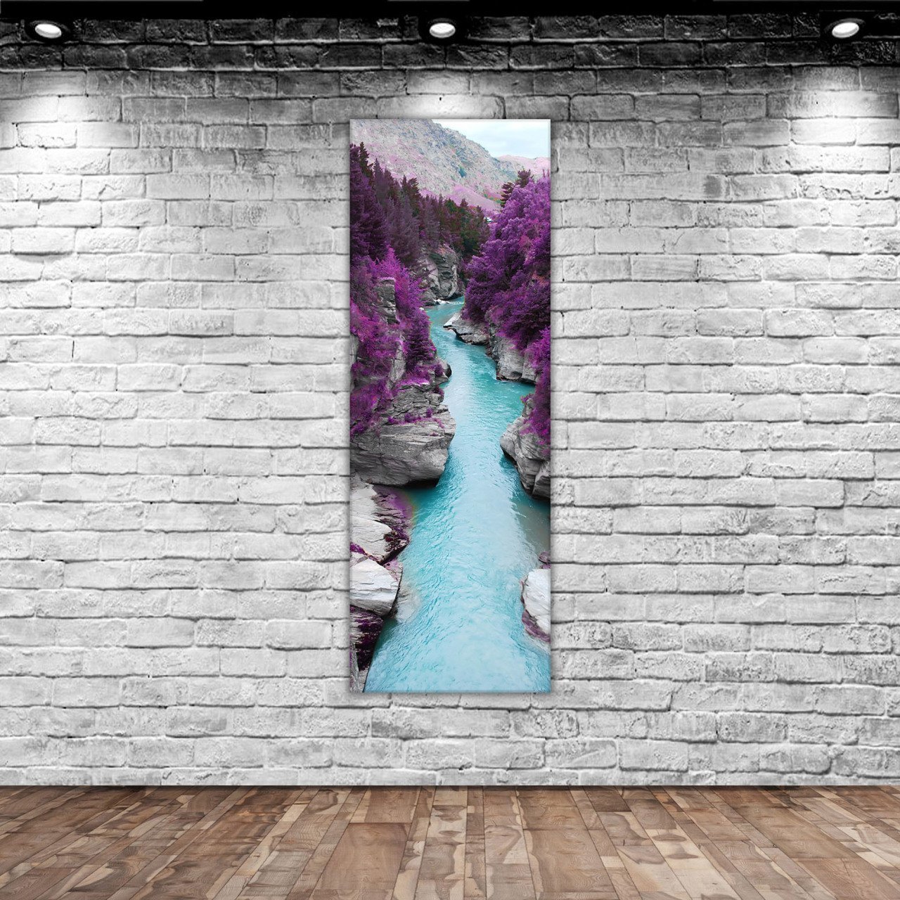 BK Home Manzara Panorama Dikey Kanvas Tablo 100x35cm-1