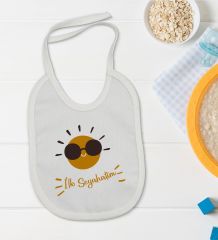 BK Kids İlk Seyahat Tasarımlı Bebek Body Zıbın ve Mama Önlüğü Hediye Seti - Model 1