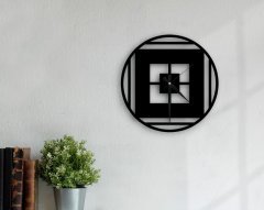 BK Home Dekoratif 45cm Ahşap Duvar Saati-77