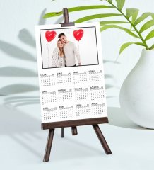 BK Gift Kişiye Özel 15x21 cm Fotoğraf Kartlı Şövaleli 2023 Takvim -3