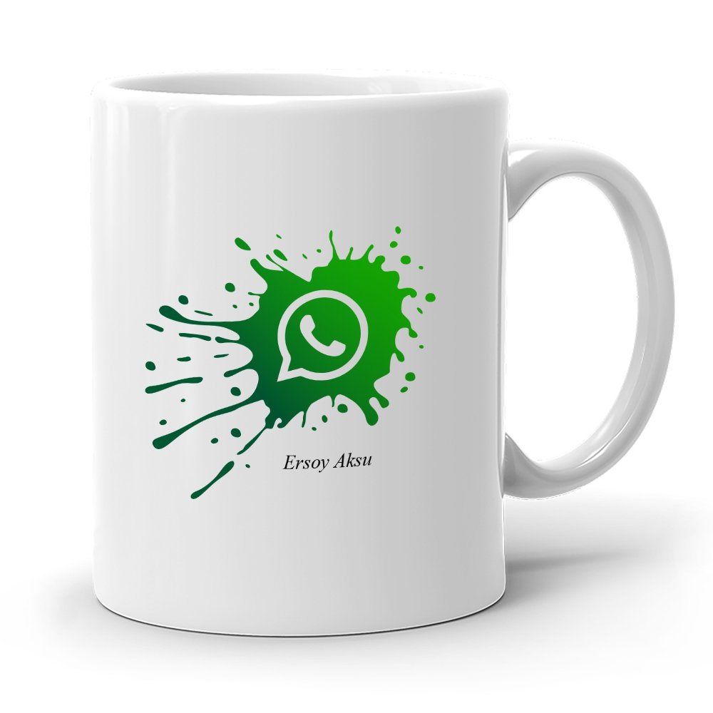 Kişiye Özel WhatsApp Beyaz Kupa Bardak - 1