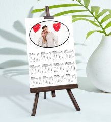 BK Gift Kişiye Özel 15x21 cm Fotoğraf Kartlı Şövaleli 2023 Takvim -2