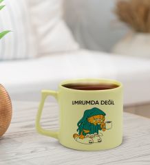 BK Gift Pastel Sarı Middle Kupa Bardak, Arkadaşa Hediye, Ev Hediyesi, Doğum Günü Hediyesi, Ofis Hediyesi-12