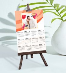 BK Gift Kişiye Özel 15x21 cm Fotoğraf Kartlı Şövaleli 2023 Takvim -1