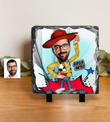 Kişiye Özel Bay Toy Story Karikatürlü Dekoratif Doğal Taş
