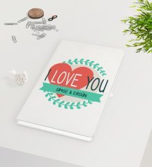 Kişiye Özel Sevgililer Günü Beyaz Defter-38