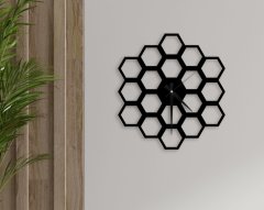BK Home Dekoratif 45cm Ahşap Duvar Saati-73