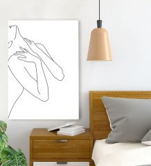 BK Gift Yatak Odası Konseptli Kanvas Tablo 70x100cm-37