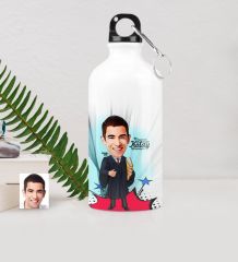 Kişiye Özel Bay Avukat Karikatürlü Metal Suluk (500 ml.) 1