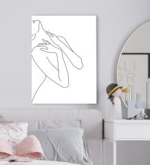 BK Gift Yatak Odası Konseptli Kanvas Tablo 50x70cm-37