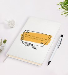 Kişiye Özel Kendi El Yazın Mesajlı Beyaz Defter ve Kalem Hediye Seti-1