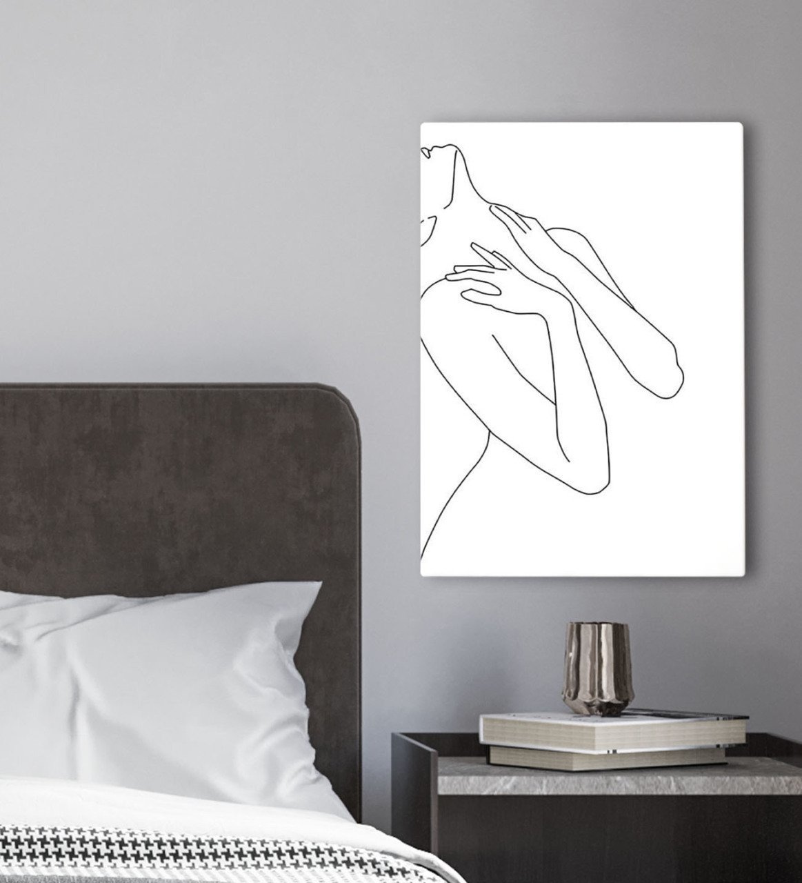 BK Gift Yatak Odası Konseptli Kanvas Tablo 30x50cm-37
