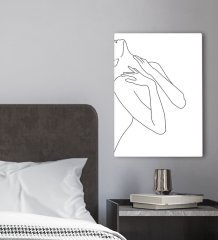 BK Gift Yatak Odası Konseptli Kanvas Tablo 30x50cm-37