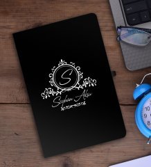 Kişiye Özel İsimli Siyah Defter - 11