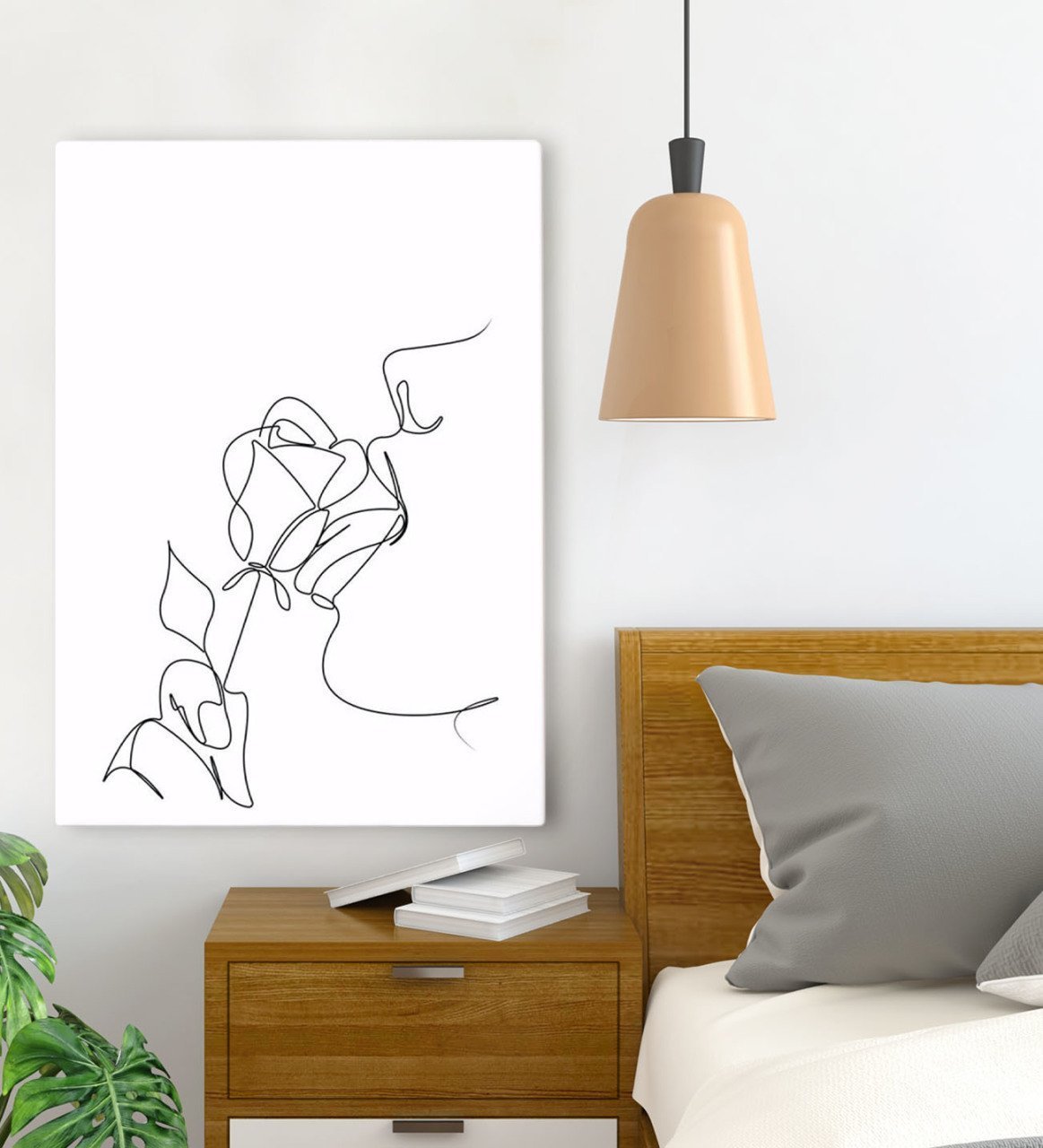 BK Gift Yatak Odası Konseptli Kanvas Tablo 70x100cm-36