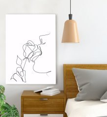 BK Gift Yatak Odası Konseptli Kanvas Tablo 70x100cm-36