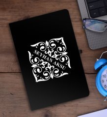 Kişiye Özel İsimli Siyah Defter - 10